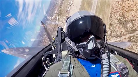 ultra rare cockpit video     raptor blasting   skies