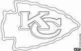 Chiefs Coloring Kansas City Pages Kc Logo Printable Football Color Getcolorings Getdrawings Print sketch template
