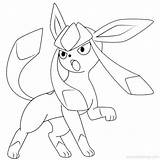 Pokemon Glaceon Buizel Xcolorings 608px sketch template