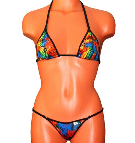 xposed skinz bikinis x100 sexy multi print color micro bikini floral