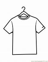 Coloring Pages Shirt Shirts Color Printable Clipart Coloringpages101 Popular sketch template