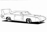 Furious Fast Coloring Pages Charger Daytona Printable Via sketch template
