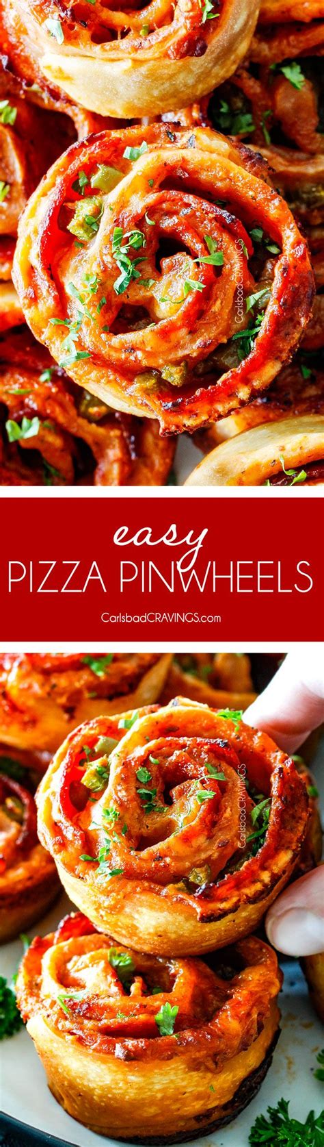 these pizza pinwheels are super easy to make customizable