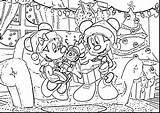 Coloring Christmas Pages Mickey Disney Mouse Minnie Getcolorings Kids Color Printable Print sketch template