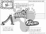 Sl Sn Coloring Sk Sm Blends Pages 3dinosaurs Printables Find These Will sketch template