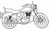 Motorcycle Cliparts sketch template