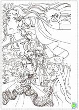 Oscar Lady Coloring Pages Dinokids Manga Close Print Colouring sketch template