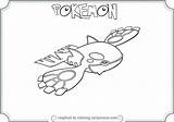 Kyogre Coloring Pages Pokemon Getcolorings sketch template