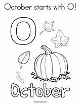 October Coloring Starts Print Ll sketch template