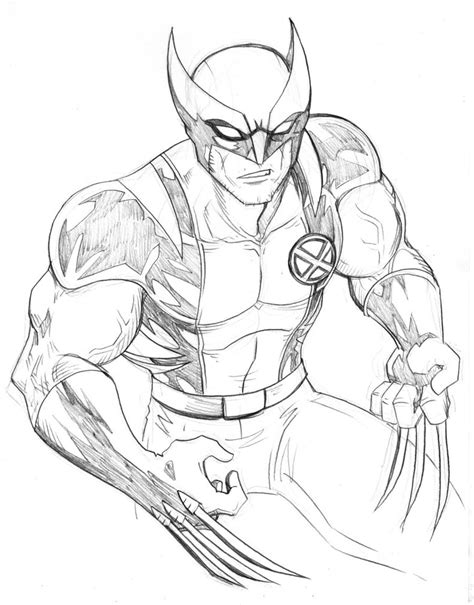 printable wolverine coloring pages  kids