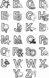 Alphabet Coloring Printable Kids Abc Pages Characters Ecoloringpage Abcs sketch template