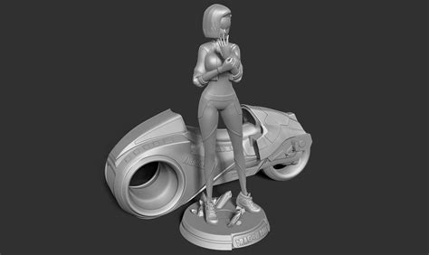 Racer Android 18 3d Model 3d Printable Cgtrader