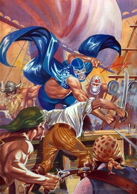 la leyenda de blue demon 49 la furia azul contra los piratas rafael gallur todoco… arte