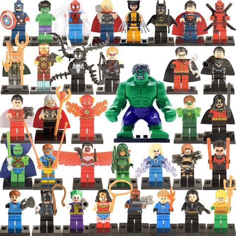 marvel super heroes avengers minifigures lego compatible toy