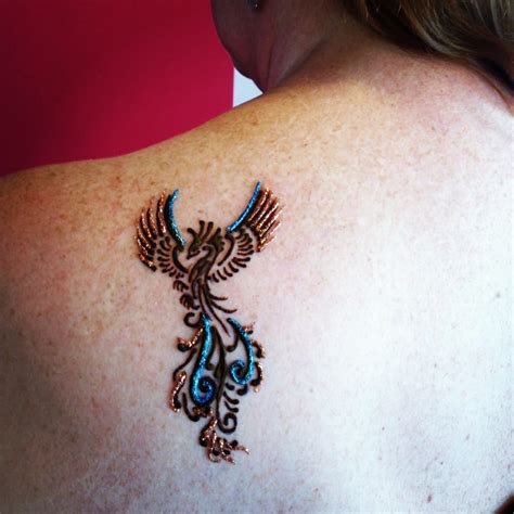 henna phoenix  copper  blue bollywood glitter gels