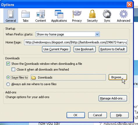 drive  folder  click save files  click browse