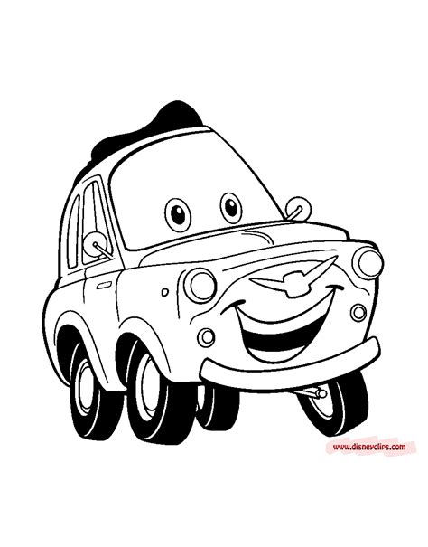 gambar disney pixar cars coloring pages book luigi  rebanas rebanas