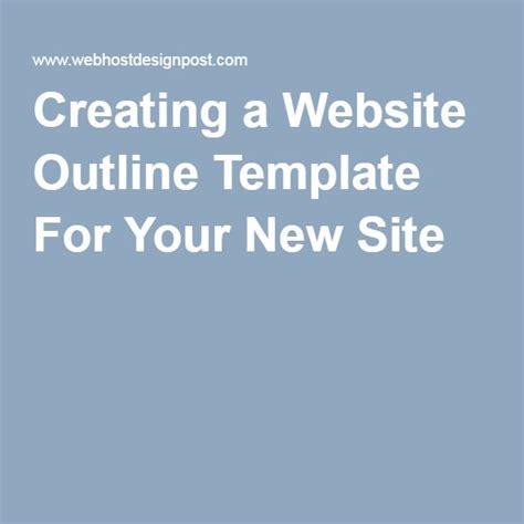 creating  website outline template templates website outline