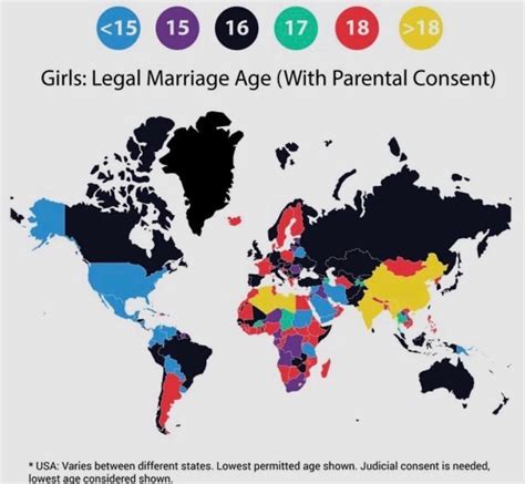 different ages for legal marriage around the world r coolguides