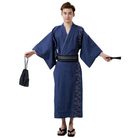 2019 Winter Male Cool Traditional Japanese Kimono Men S