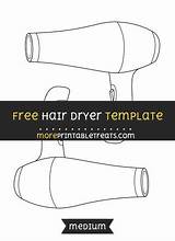 Hair Dryer Template Choose Board sketch template