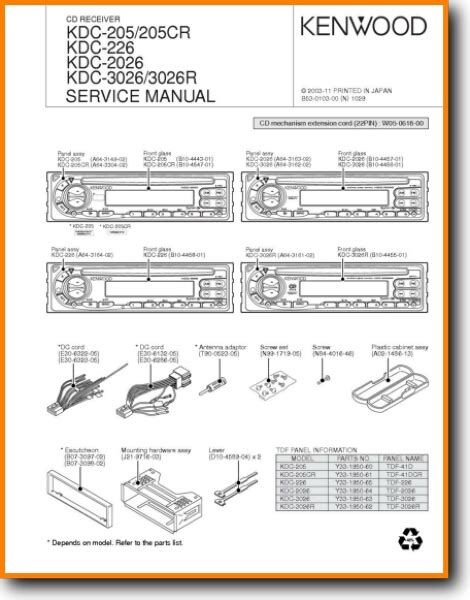 kenwood kdc  wiring diagram wiring