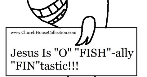 jesus   fishally fintastic fish coloring page