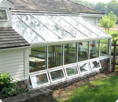 greenhouse attached  south side  barn awning windows garden buildings farm shed