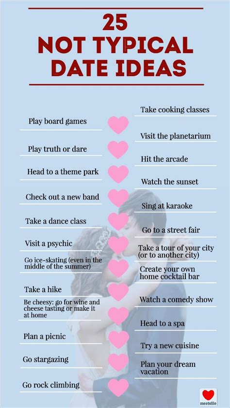 25 Not Typical Date Ideas Cute Date Ideas Romantic Date Night Ideas