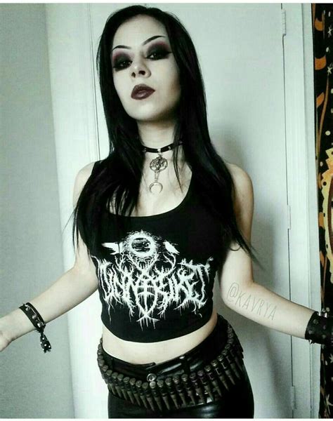Pin By Tony On Black Metal Black Metal Girl Punk Woman