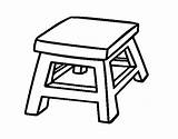 Stool Square Coloring Drawing Coloringcrew Clipart Pages Colorear Bookcase Clipartbest Drawers Dibujo Book Getdrawings sketch template