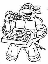 Coloring Ninja Turtles Pages Printable Popular sketch template