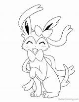 Sylveon Coloring Pokemon Pages Eevee Print Line Drawing Printable Evolution Glaceon Kids Colouring Color Go Getcolorings Cute Evolutions Getdrawings Colorings sketch template