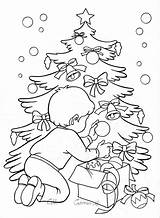 Christmas Coloring Pages Present Choose Board sketch template
