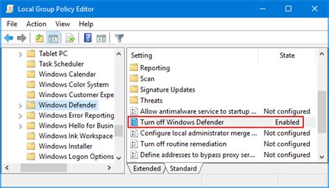 fix windows defender  turned   group policy password recovery