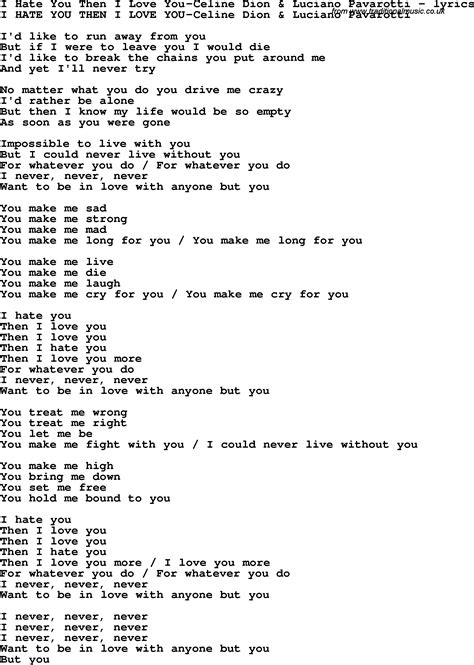 love   lyrics  celine dion lyricswalls