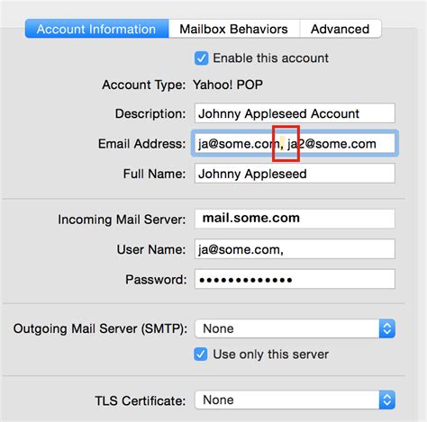 macos os  mail    setup multiple  mail addresses    mail account