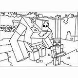 Minecraft Coloring Pages sketch template