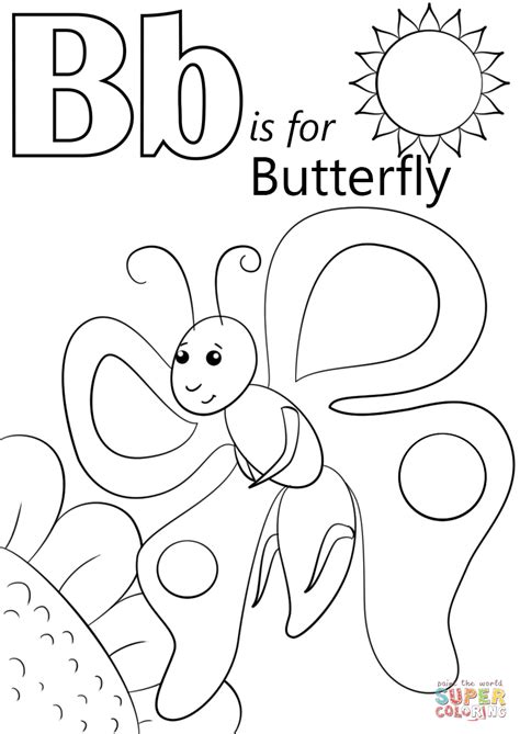 letter    butterfly coloring page  printable coloring pages