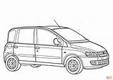 Fiat Coloring Pages 500 Multipla Cars Template Kids sketch template