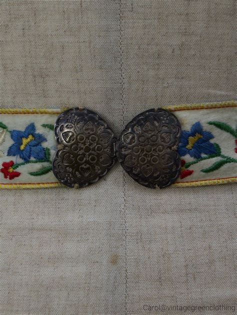 vintage belt    tyrolean belt etsy uk vintage belts etsy floral embroidery