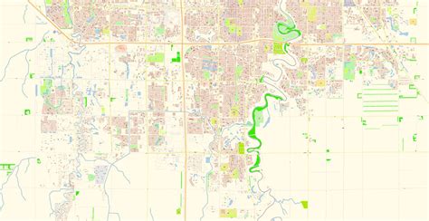 fargo north dakota   map vector exact city plan detailed street map adobe   layers