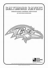 Nfl Coloring Pages Logos Football Ravens Baltimore Cool Logo Teams American Team Sheets Kids Printable Template North Division Print Sports sketch template