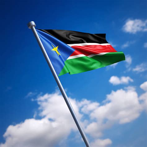 660 bandera de sudán del sur ilustraciones fotografías de stock fotos