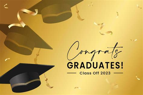 graduation greeting vector background design congrats graduates class