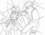 Coloring Naruto Sasuke Pages Vs Chidori Rasengan Comments sketch template
