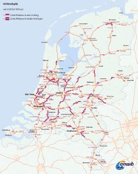 verkeersinfo dagelijks drukke trajecten spits nederland anwb