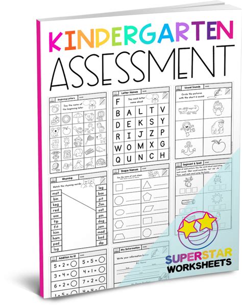 kindergarten screening test printable