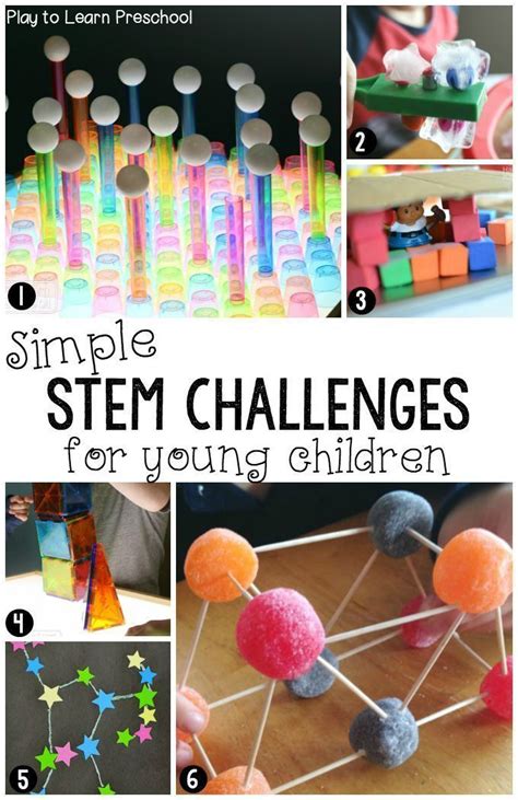fun stem challenges  preschoolers stem activities preschool