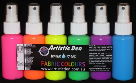 spritz fabric paints fabric spray paint uv neon sunnys primary